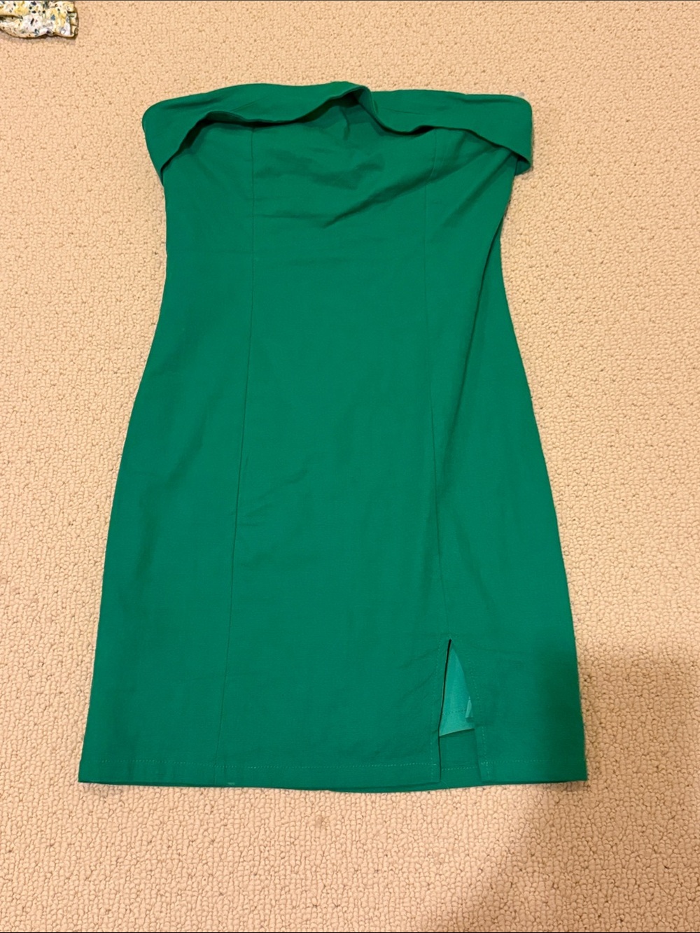 Hello Molly Strapless Emerald Green Bodycon Mini Dress - Picture 3 of 6